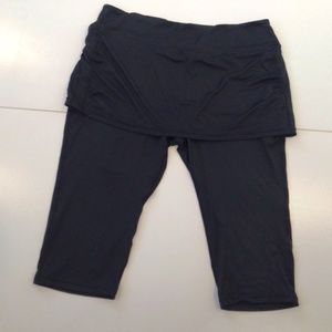 NWT Coolibar skirted swim capris workout leggings pants XXL